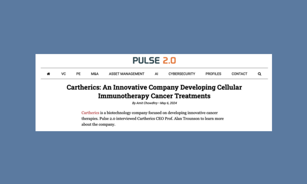 Cartherics: An Innovative Company Developing Cellular Immunotherapy Cancer Treatments