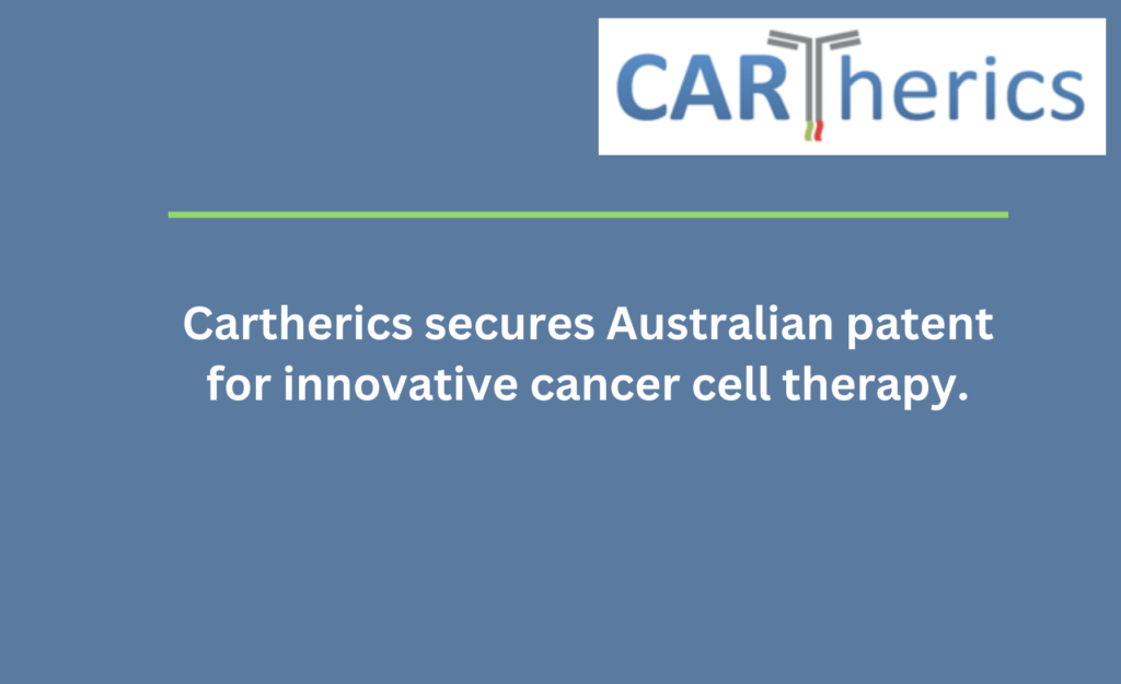 Cartherics secures Australian patent for innovative cancer cell therapy